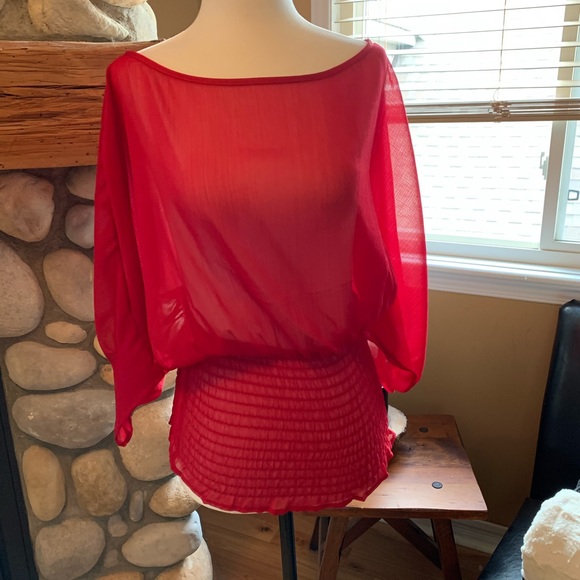 Guess Sheer blouse ( NWT) - Picture 6 of 11